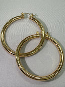 Handcuff Me Gold Hoop Earrings