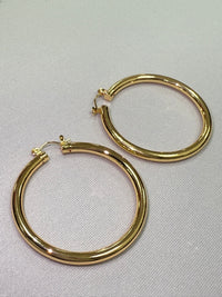 Handcuff Me Gold Hoop Earrings