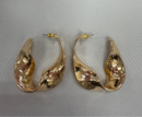 On Heavy Gold Earrings